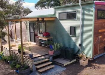 Couple dwell debt-free in a totally off-grid tiny house they constructed