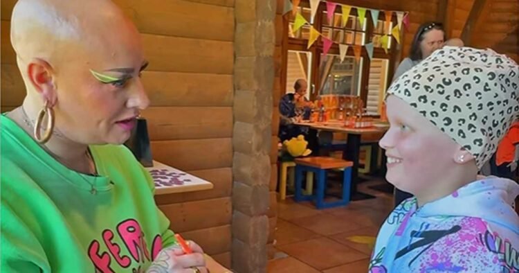 Make-up artist with alopecia empowers younger lady to go bald