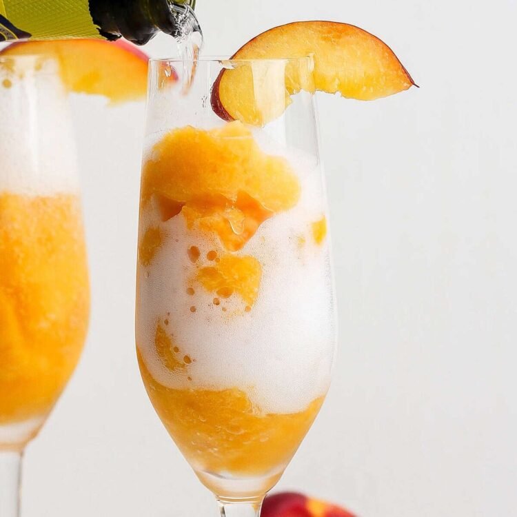 Frozen Peach Bellini – Match Foodie Finds