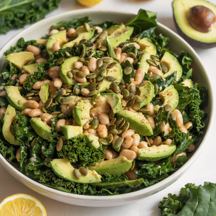 Copycat Erewhon White Bean and Kale Salad