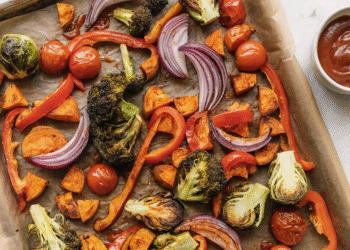 Hickory BBQ Roasted Sheet Pan Greens