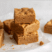 Vegan Peanut Butter Protein Blondies [grain-free + no added sugar] • Wholesome Helper