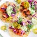 Grilled Salmon Tacos with Avocado Crema