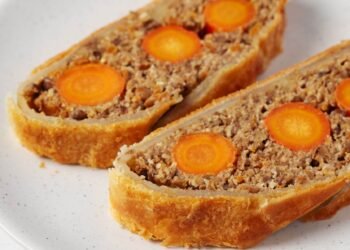 Vegan Wellington with Oven-Roasted Carrots