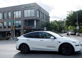 A Tesla robotaxi inexplicably drove right into a parked automobile