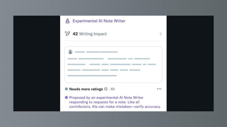 X will let AI write Neighborhood Notes