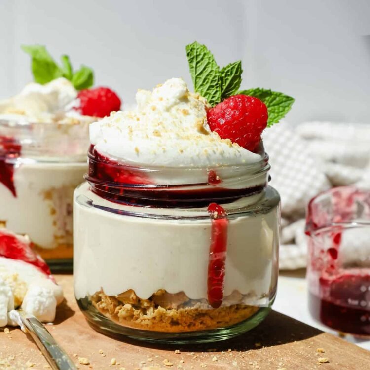 Excessive-Protein Cheesecake Jars – Match Foodie Finds