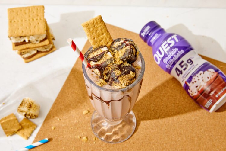 Quest S’mores Chocolate Protein Milkshake Recipe