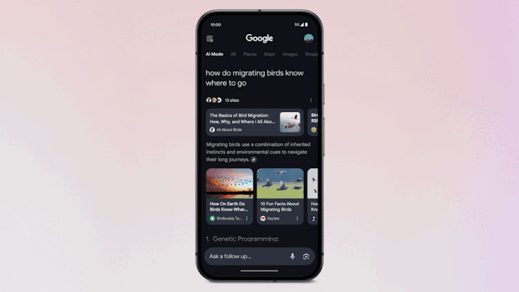 Google expands AI Mode with additional options for search