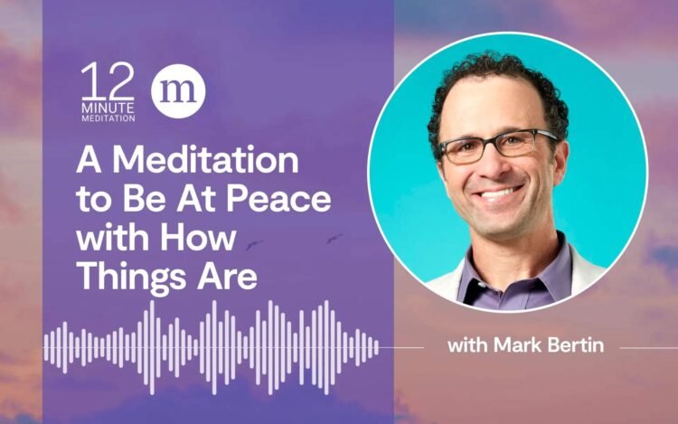 Meditation to Be At Peace With How Issues Are
