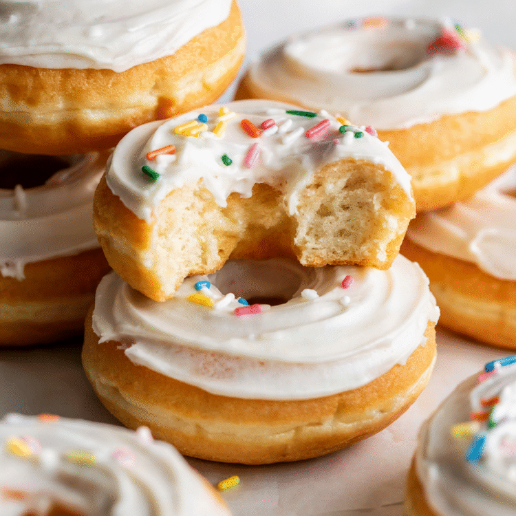 Wholesome Vanilla Cake Protein Donuts
