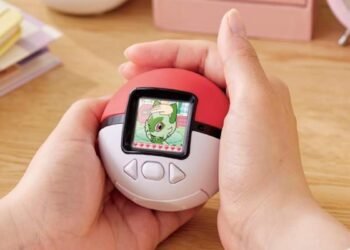 This pettable Poké Ball is a Tamagotchi-style toy with over 150 Pokémon inside and I would like it now