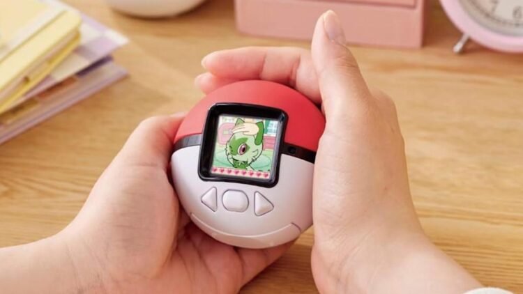 This pettable Poké Ball is a Tamagotchi-style toy with over 150 Pokémon inside and I would like it now