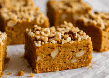 Pumpkin Spice Latte Protein Bars [vegan + gluten-free] • Wholesome Helper