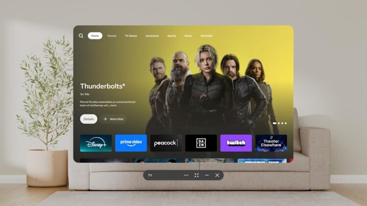 Meta Horizon TV is an leisure hub for VR headsets