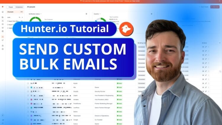 The way to Ship Personalised Mass Emails with Hunter.io (Step by Step Information)