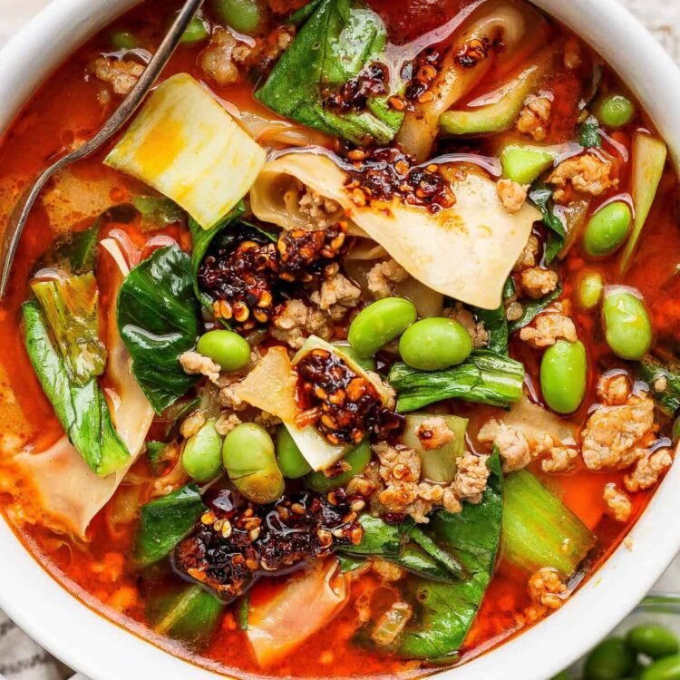 20 Minute Thai Coconut Dumpling Soup