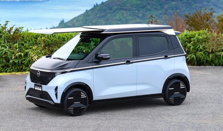 Nissan made a nifty photo voltaic panel system for its Sakura EV
