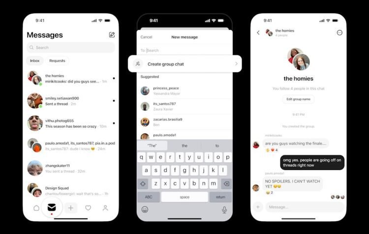 Threads now helps group DM