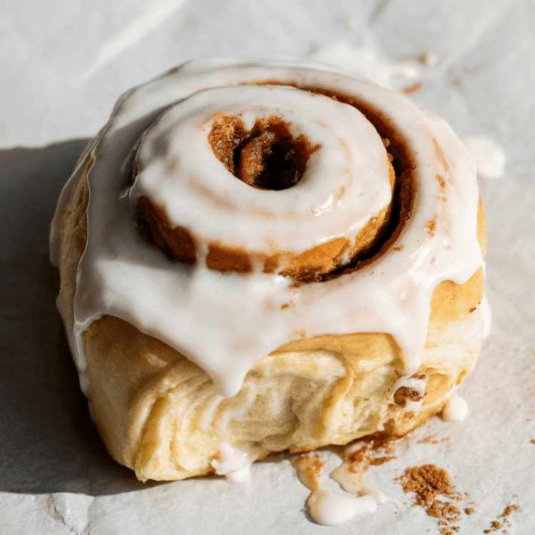 Wholesome Excessive Protein Cinnamon Roll for One