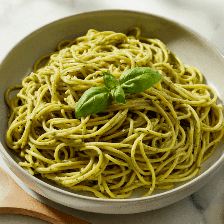 Wholesome Excessive Protein Pesto Pasta • Wholesome Helper