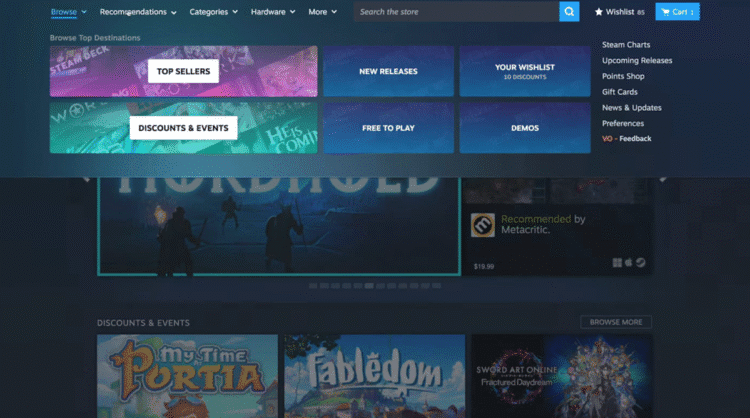 Steam and Valve’s on-line video games are partially down
