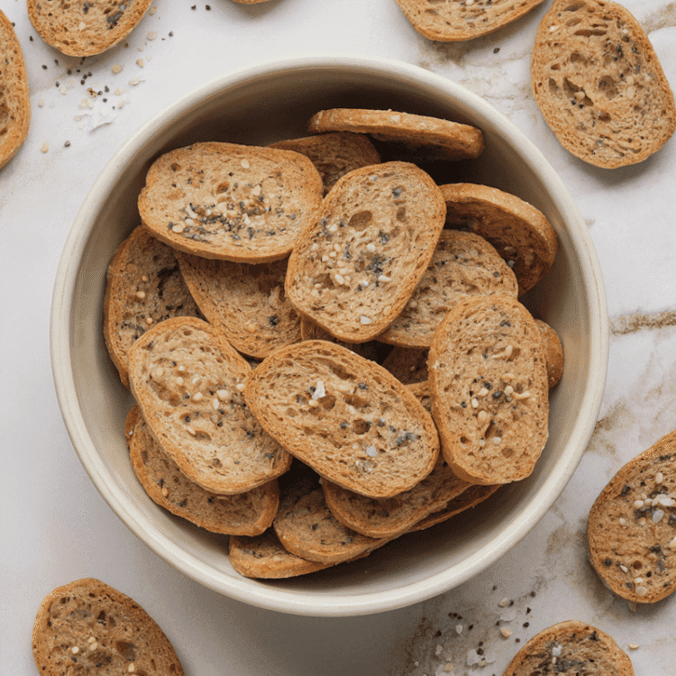 Excessive-Protein Every part Bagel Chips [high-fiber + low-calorie] • Wholesome Helper