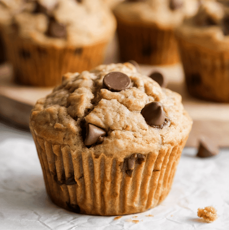 Wholesome Excessive-Protein Chocolate Chip Pancake Muffins