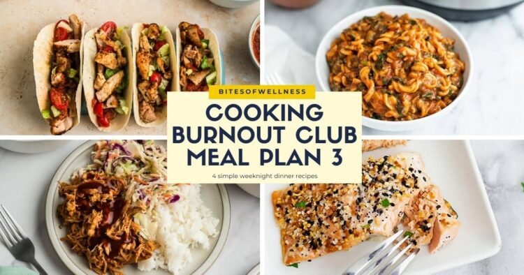 Cooking Burnout Membership Meal Plan 3