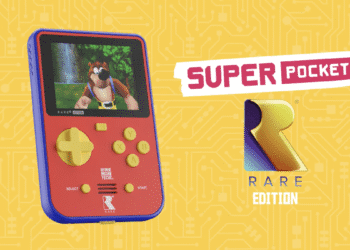 This retro-inspired handheld comes with Banjo-Kazooie and Battletoads inbuilt