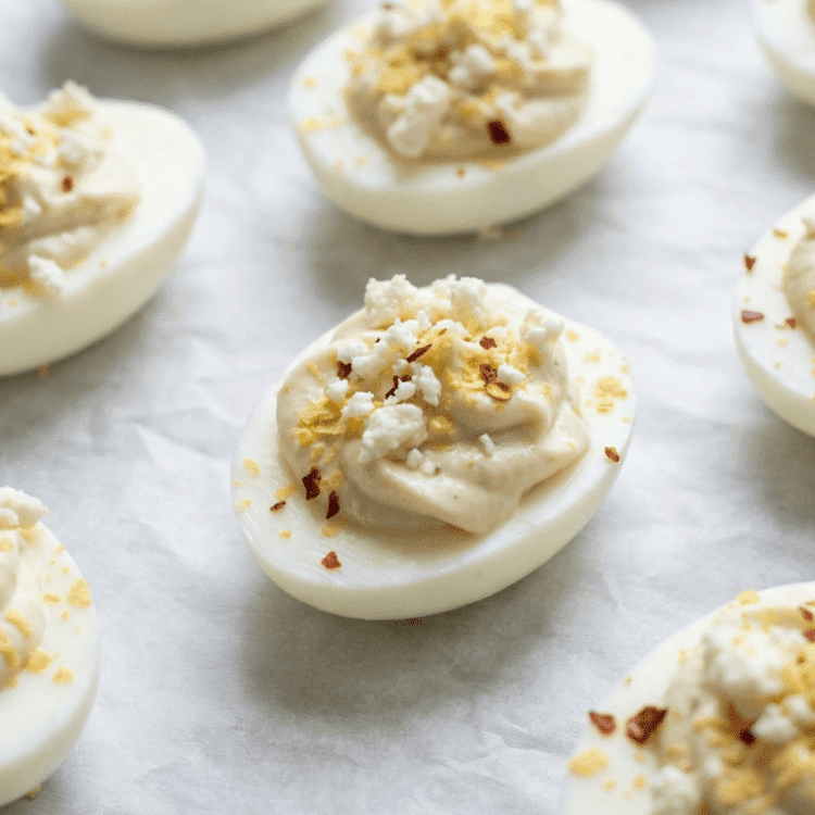 Wholesome Southwestern Queso Blanco Deviled Eggs