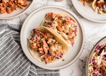 Air Fryer Blackened Salmon Tacos (15-Minute Dinner)