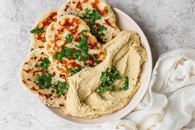 Excessive-Protein Selfmade Garlic Naan – Match Foodie Finds