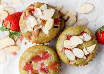 Strawberry Matcha Protein Muffins – Match Foodie Finds