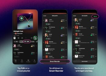 Spotify can reorder your playlists by BPM and key