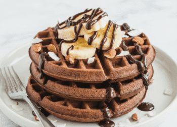 Wholesome Keto Chocolate Waffles with Excellent Keto Collagen