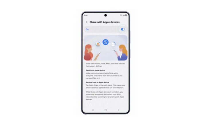 Samsung’s Galaxy S26 will get Apple AirDrop assist beginning at the moment