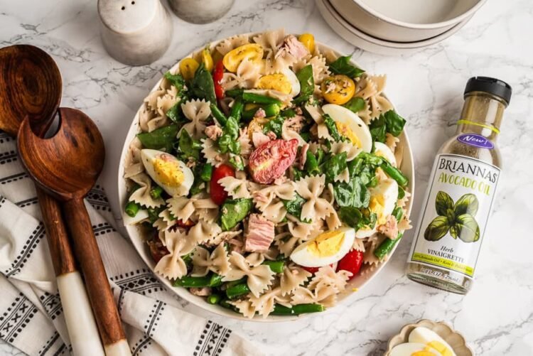 Tuna Pasta Salad (Niçoise Type, Simple 20 Minute Meal)