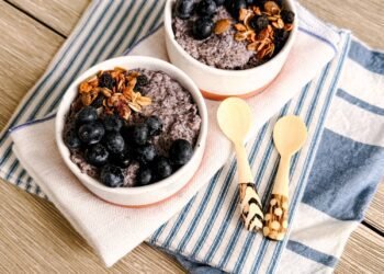 Blueberry Chia Pudding (Simple Make-Forward Breakfast!) • Kath Eats