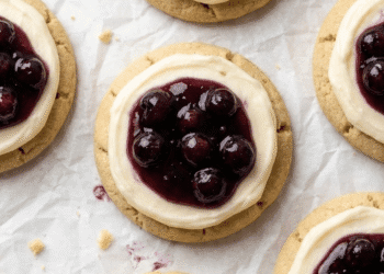 Wholesome Copycat Blueberry Cheesecake Crumbl Cookies