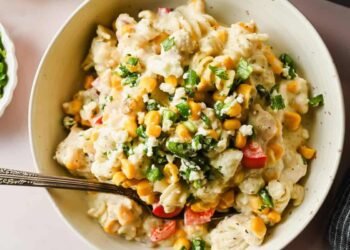 Baked Avenue Corn Pasta (One Pan Meal!)