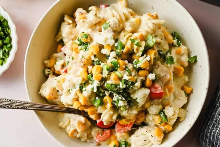 Baked Avenue Corn Pasta (One Pan Meal!)