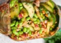 Chili Crunch Edamame Cucumber Salad