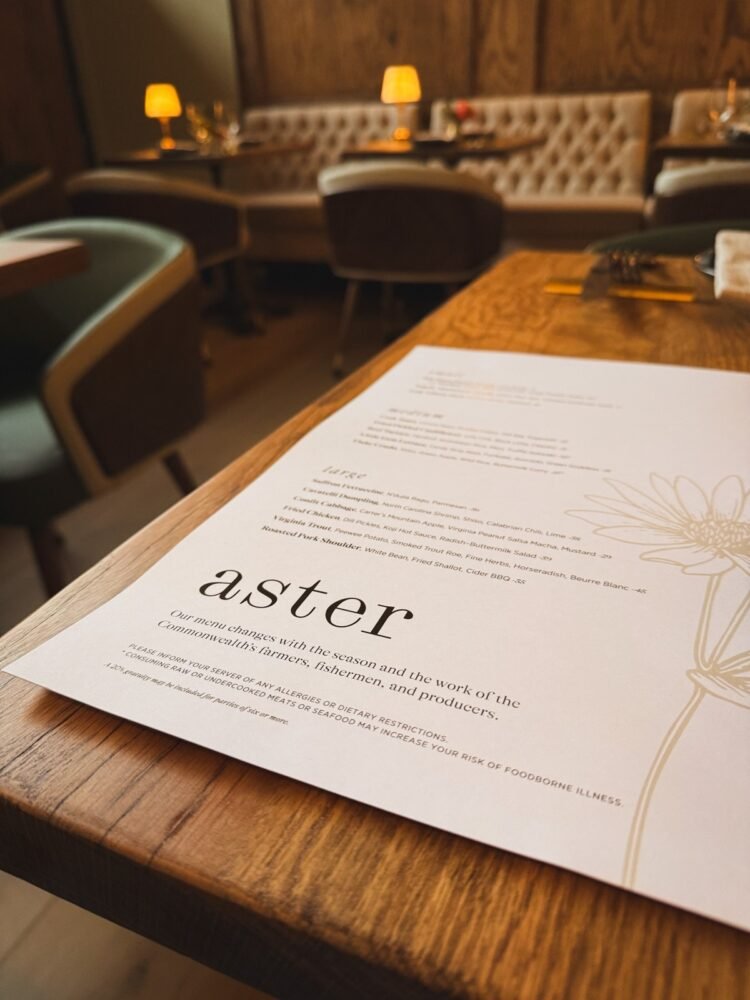 Aster Charlottesville • Kath Eats