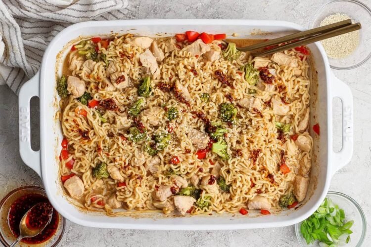 Simple Baked Ramen Noodles