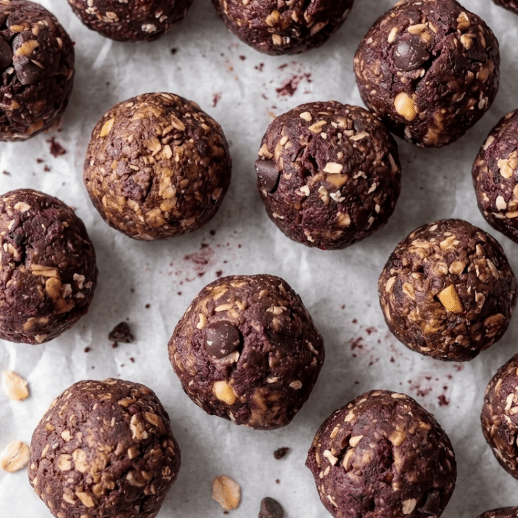 Chocolate Peanut Butter POWER Bites [vegan + gluten-free] • Wholesome Helper