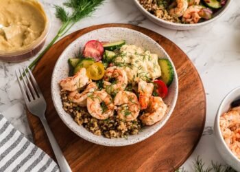 Greek Shrimp Bowls (Simple 20 Minute Dinner)
