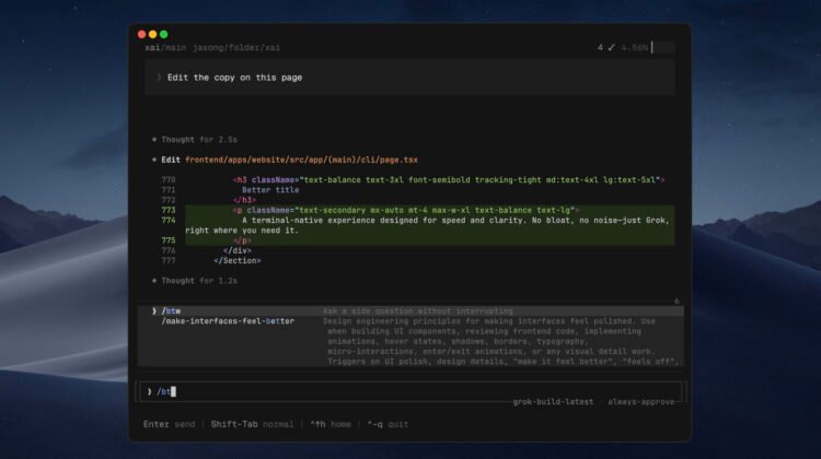xAI Introduces Its Coding Agent Referred to as Grok Construct