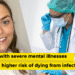 Folks with extreme psychological sickness face a better threat of dying from infections