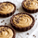 Mini Vegan Peanut Butter Pies with Chocolate Cookie Crust